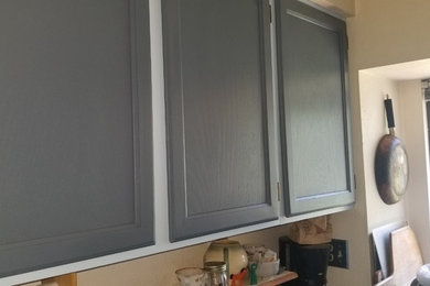 Charcoal Blue Cabinets
