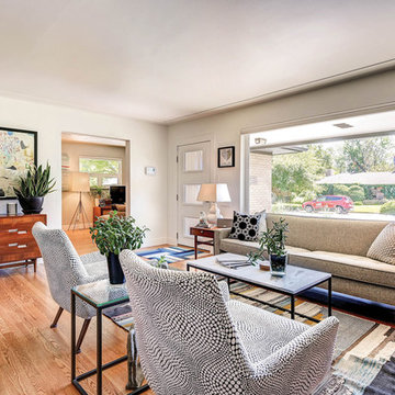 Painted Vinyl Windows Refresh a 50’s Ranch Home