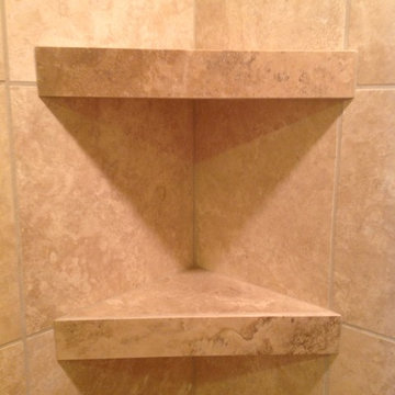 Travertine Shower Bench