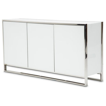 Aico State St Sideboard in Glossy White 9016007-116