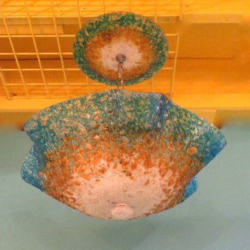 Blown Glass Chandelier - Art Glass Lighting