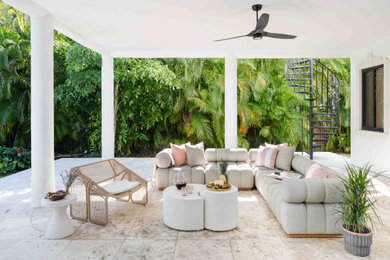 Photo of a world-inspired patio in Miami.