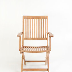 Wintons Teak Rennes Folding Chair - Outdoor Dining Chairs