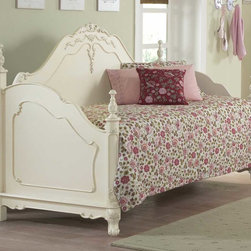 HOMELEGANCE 1386D CINDERELLA ECRU WHITE WOOD GIRLS DAY BED FRAME - Daybeds