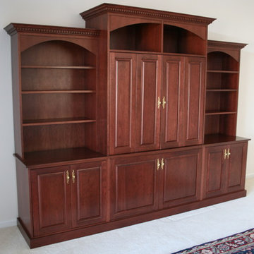 Cherry Walnut Bedroom Wall Unit/Entertainment Centers