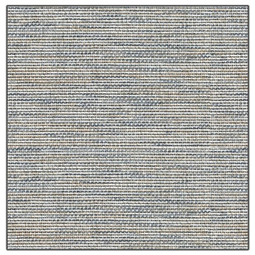 COOPER ISLAND Rugs In/Out Door Carpet, Ash SQ 7'x7'