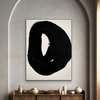 72x60 inches Minimalistic Art Black and White Modern abstract Painting wall art