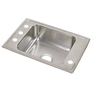 DRKAD2517602LM Lustertone Classic Stainless Steel 25" x 17" Classroom ADA Sink