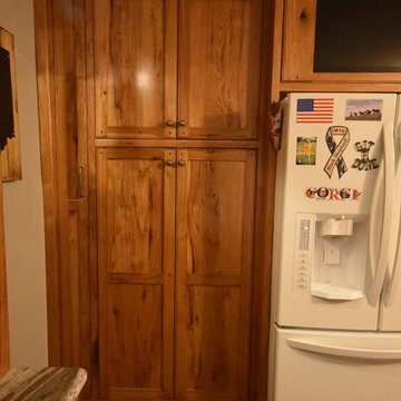 Stained Rustic Hickory Kitchen