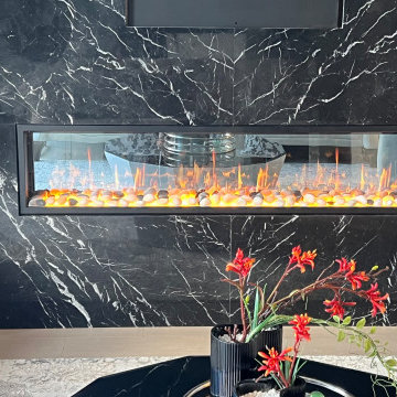 Just Finished Project - Latitude 65 inch Smart Linear Electric Fireplace