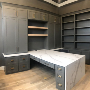 Custom Home Office Studio in Southlake, TX - by Prime Design Cabinetry