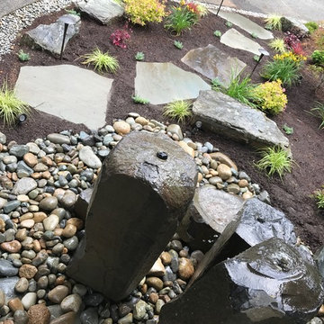 After Landscape Renovation: Front Entry Bubbler