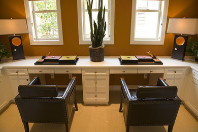 Elegant home office photo in Philadelphia