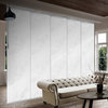 Flourishing White 5-Panel Track Extendable Vertical Blinds 58-110"W