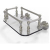 Waverly Place Wall-Mount Glass Guest Towel Tray, Satin Nickel