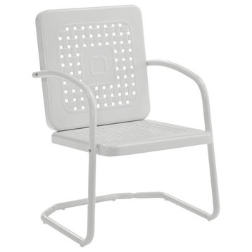 Bates Single Chairs, Set of 2, White