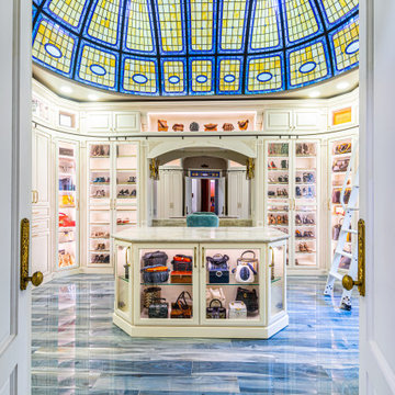 French Baroque White Walk-In Closet