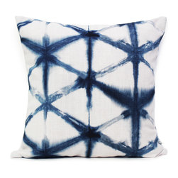 Shibori Cushion Star Indigo - Decorative Cushions