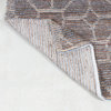Hand Woven Brown & Grey Geometric Wool + Jute Loop Rug by Tufty Home, 2.5x9