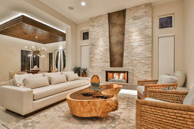 Inspiration for a transitional living room in Other.
