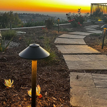 Xeriscape & Native Garden with Waterfall