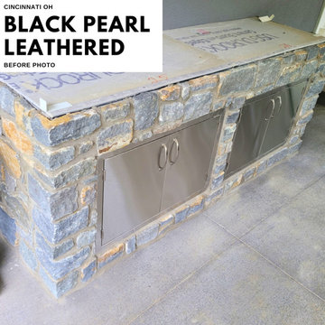 Cincinnati, OH- Black Pearl Leathered Granite