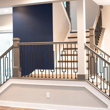 Stairway view from kitchen