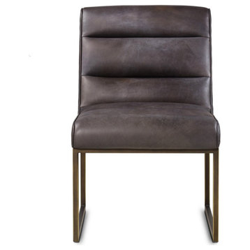 Collin Dining Side Chair Saddle Brown