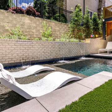 Modern Plunge Pool & Outdoor Living In Atlanta