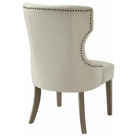 Baney Tufted Upholstered Dining Chair Beige