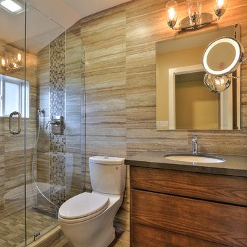 San Jose Contemporary Hall Bathroom Retreat