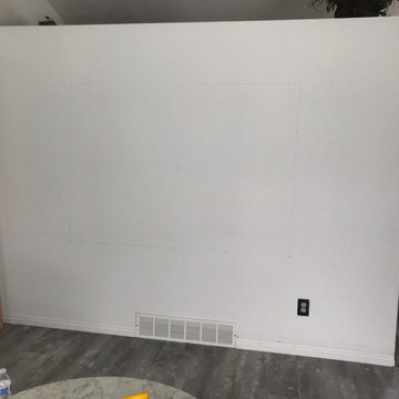 Custom in wall flush Tv mount