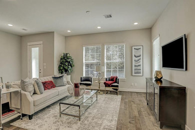 Living room photo in Houston