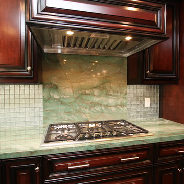 Magnificent 2-tone Cherry Finish Kitchen