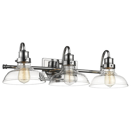 Millennium Lighting Vanity, Chrome, Clear