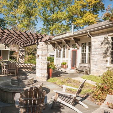 Craftsman Style Pergola and Patio