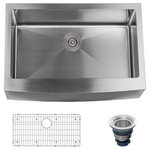 Miseno - Miseno MSS3020F Farmhouse 30" Single Basin Stainless Steel - 16 Gauge Stainless - Product Features: