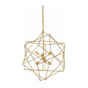Currey and Company 9000-0069 Aerial 6 Light Sputnik Chandelier