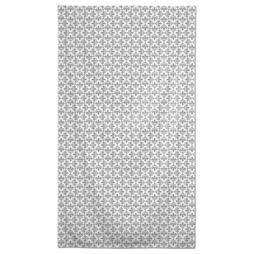 Quatrefoil Pattern Gray 58x102 Tablecloth