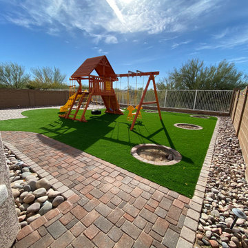 Artificial Grass and Pavers