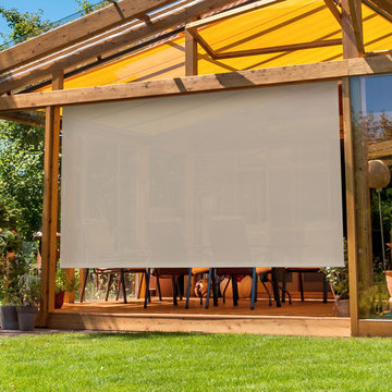 Cordless Outdoor Sun Shades (PVC - PVC Coated Polyester Fabric)
