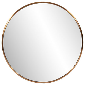Yorkville Brass Round Mirror