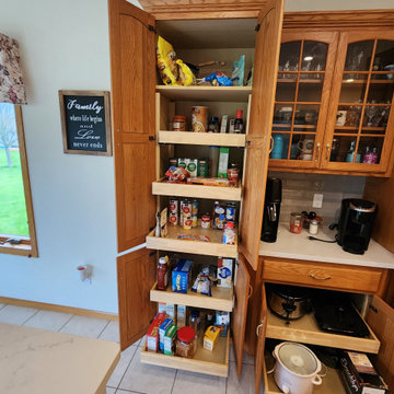 Kitchen Remodel With New Countertops and Backsplash