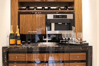 Inspiration for a contemporary wine cellar remodel in Toronto