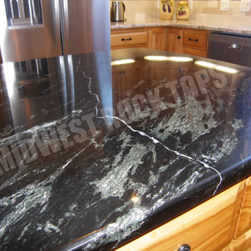 Kitchen Remodel with Aqua (Granite) and White Springs (Granite)
