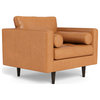Ladybird Leather Arm Chair, Hudson Lager