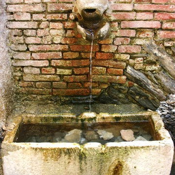 Exterior water Fountains for Pools and Walls, Mediterranean Style