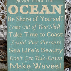 Handcrafted Beach House Decor Signs - Products
