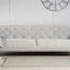 Crispin Chesterfield Sofa, Light Grey, 4-Seater