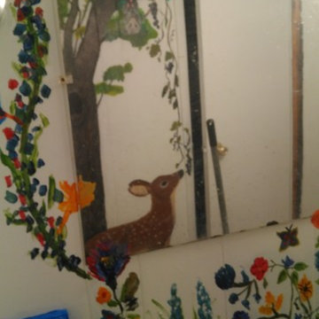 bathroom refresh/ murals